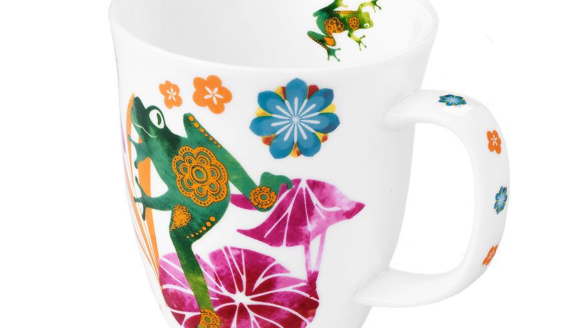 Porzellan Tee-Becher- Groß \"Glücksfrosch\"""