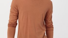 hessnatur Langarmshirt aus Bio-Merinowolle - braun - Größe 48