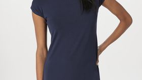 hessnatur Damen Nachthemd Regular PURE FLOW aus TENCEL™ Modal - blau - Größe 34