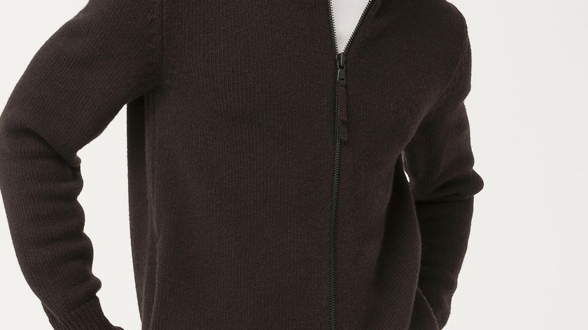 hessnatur Herren Zip-Jacke aus Bio-Lambswool - braun - Größe 56