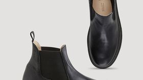 hessnatur Herren Chelsea Boots - schwarz - Größe 45