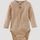 hessnatur Baby Langarmbody aus Bio-Baumwolle mit Bio-Merinowolle - beige - Größe 74/80