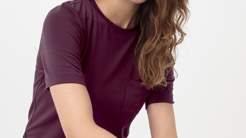 hessnatur Damen Halbarm Schlafshirt aus Tencel™Modal - lila - Größe 42