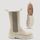 hessnatur Damen Hohe Chelsea Boots - beige - Größe 40