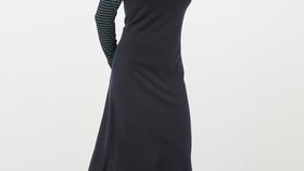 hessnatur Damen Strickkleid aus Bio-Merinowolle - blau - Größe 38