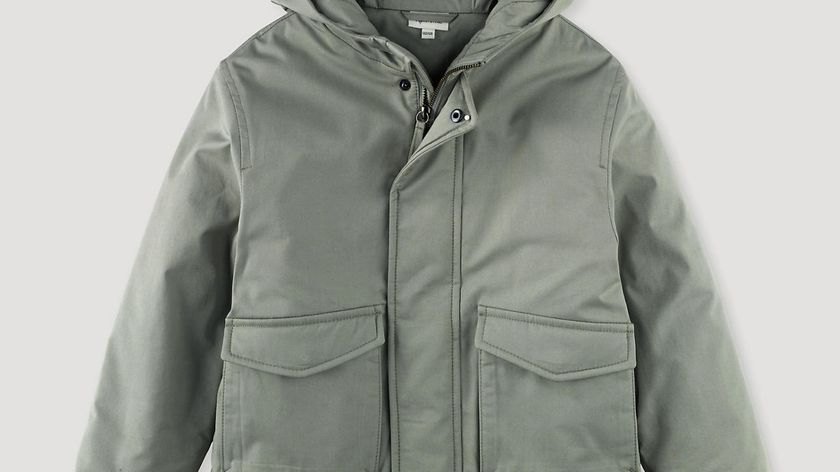 hessnatur Kinder Nature Shell Parka aus Bio-Baumwolle - grün - Größe 146/152