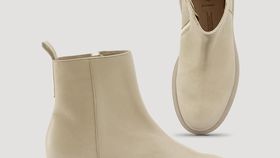 hessnatur Damen Stiefelette - beige - Größe 36