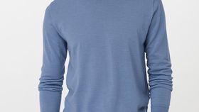 hessnatur Herren Pullover aus Bio-Merinowolle - hellblau - Größe 50