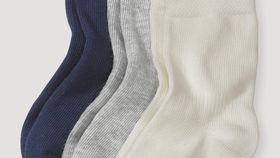 hessnatur Baby Socken im 3er- Pack aus Bio-Baumwolle - blau - Größe 19-22