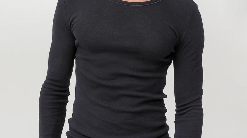 hessnatur Herren Langarmshirt Regular im 2er-Pack aus Bio-Baumwolle - schwarz - Größe 4