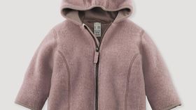 hessnatur Baby Wollfleece Jacke aus Bio-Merinowolle - lila - Größe 98/104