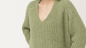 hessnatur Damen Pullover aus Alpaka mit Pima Baumwolle - grün - Größe L