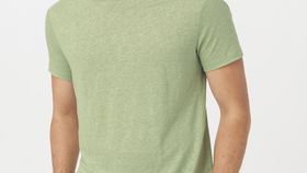 hessnatur Herren Shirt aus Leinen - grün - Größe 46