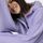 hessnatur Loungewear Softfleece Jacke Relaxed ACTIVE COMFORT aus Bio-Baumwolle - lila - Größe M