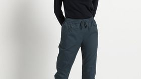 hessnatur Damen-Outdoor Outdoor-Jogpants aus Bio-Baumwolle - blau - Größe 46