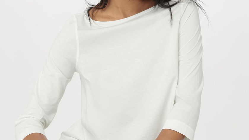 hessnatur Damen Schlafshirt Regular PURE COTTON aus Bio-Baumwolle - weiß - Größe 48