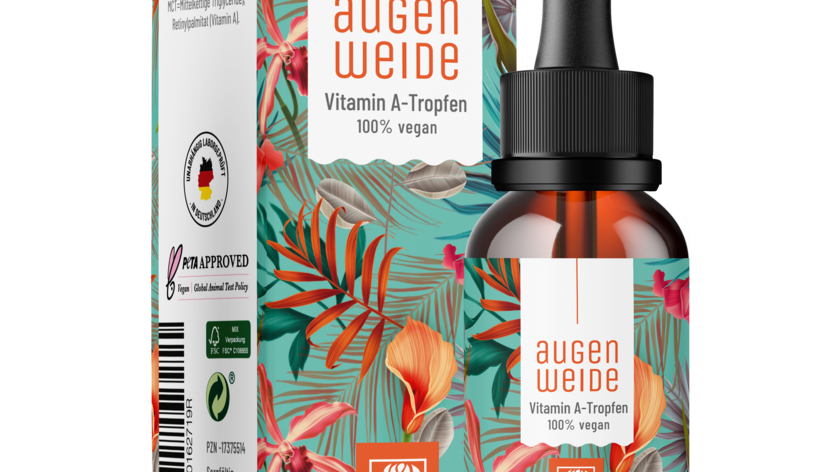 Vitamin A Tropfen hochdosiert - Augenweide - 5 Flaschen Augenweide