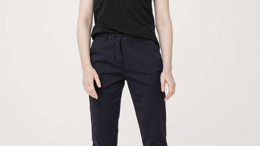 hessnatur Damen Chino aus Bio-Baumwolle - blau - Größe 36