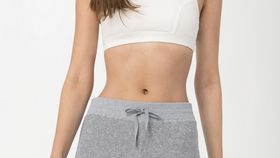 hessnatur Damen Frottee-Shorts aus Bio-Baumwolle - grau - Größe 48