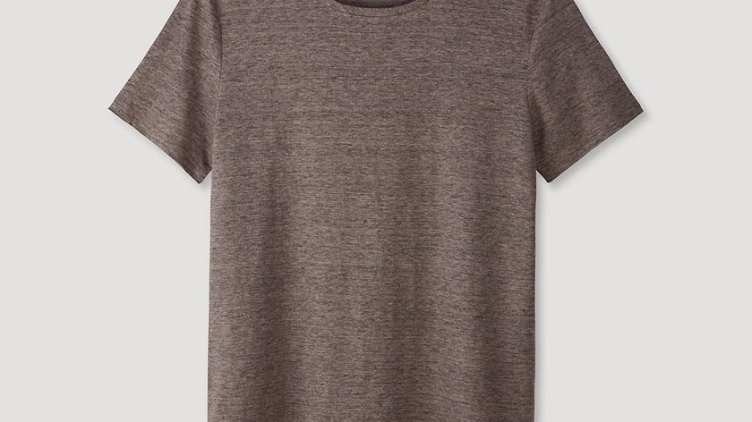 hessnatur Herren Shirt aus Leinen - braun - Größe 50