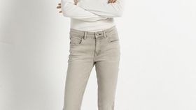 hessnatur Damen Jeans Lina Skinny Fit aus Bio-Denim - beige - Größe 32/29