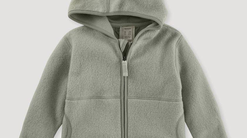 hessnatur Baby Fleece Jacke Regular aus Bio-Baumwolle - grün - Größe 62/68