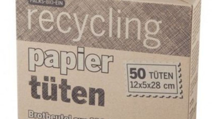 Recycling Brotbeutel Papier, 50 Beutel