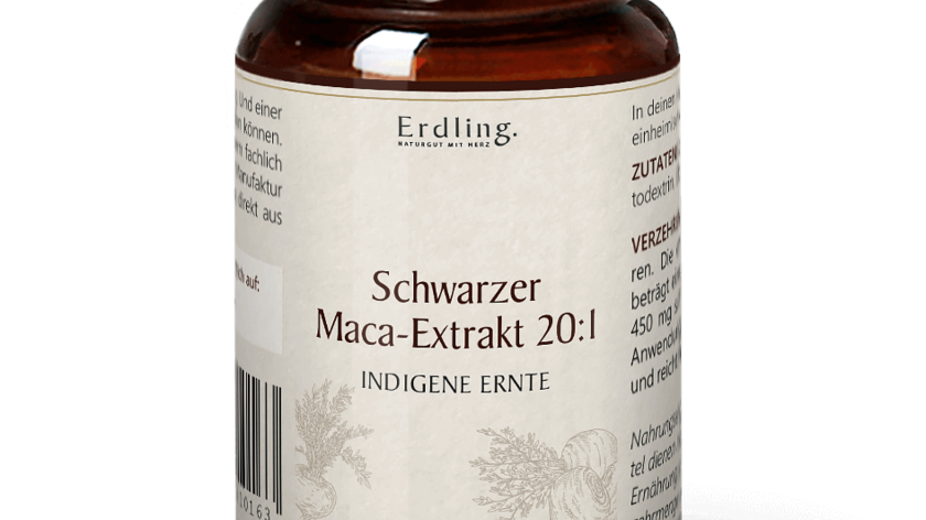 Schwarzer Maca-Extrakt 20:1 - 120 Kapseln