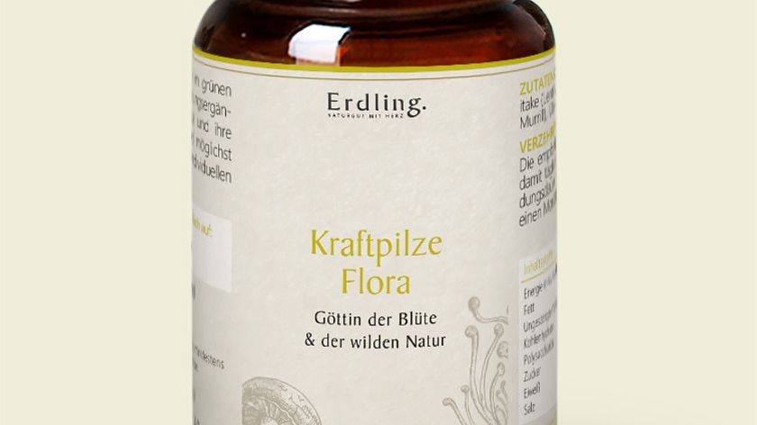 Bio Kraftpilze Flora – Vitalpilz Synergetikum – 120 Kapseln