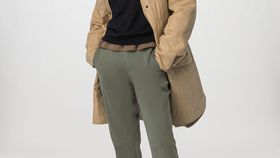hessnatur Damen Jersey-Hose Regular aus Bio-Baumwolle - grün - Größe 46