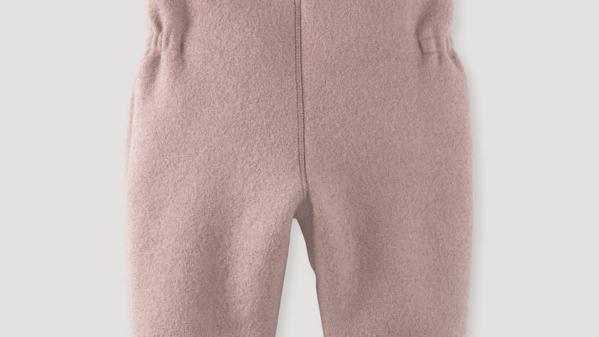 hessnatur Baby Walkhose aus Bio-Merinowolle - lila - Größe 98/104