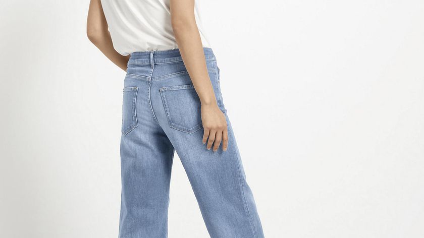 hessnatur Damen Jeans Wide Leg aus Bio-Denim - blau - Größe 27/32