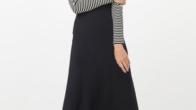 hessnatur Damen Strickkleid - schwarz - Größe 36