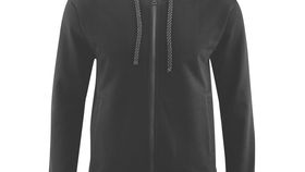 Herren/Damen Sweatjacke mit Kapuze - Schwarz & Grau für Freizeit