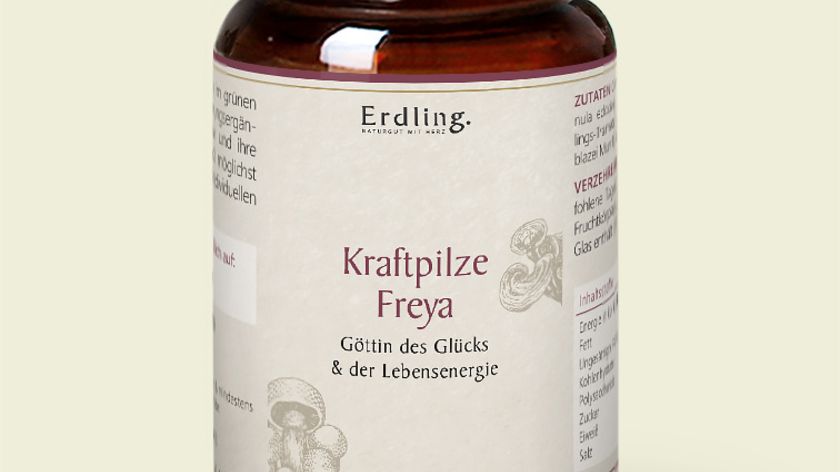 Kraftpilze Freya – Vitalpilz Synergetikum – 120 Kapseln