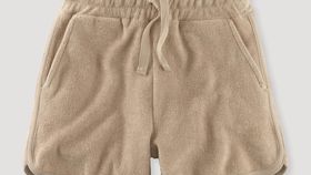 hessnatur Kinder Frottee Shorts aus Bio-Baumwolle - beige - Größe 134/140