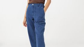 hessnatur Damen Jeans aus Hanf mit Bio-Baumwolle - blau - Größe 44