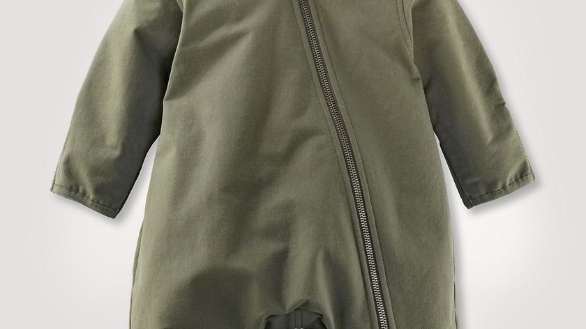 hessnatur Baby Softshell-Overall aus Bio-Baumwolle - grün - Größe 98