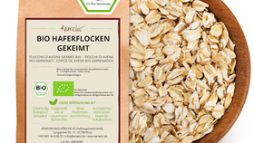 Bio Haferflocken gekeimt