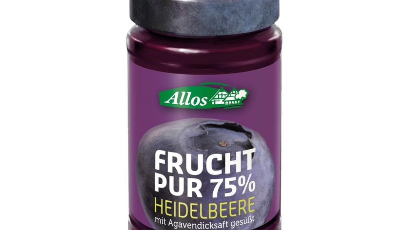 Allos Frucht Pur Heidelbeer Fruchtaufstrich - perfekt für Pancake