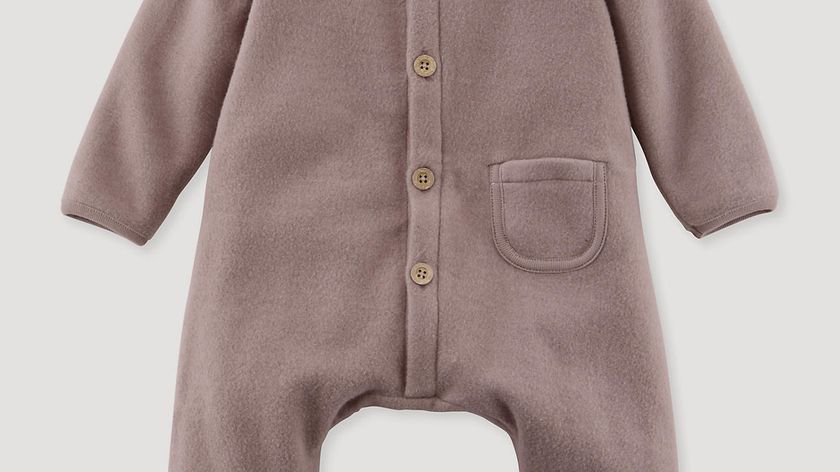 hessnatur Baby Softfleece-Overall aus Bio-Baumwolle - lila - Größe 74/80