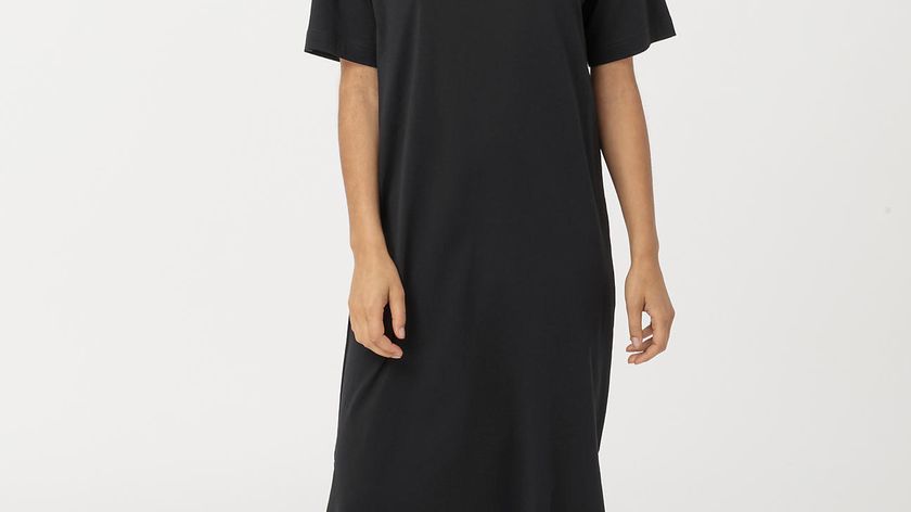 hessnatur Damen Jersey-Kleid aus Bio-Baumwolle - schwarz - Größe 36