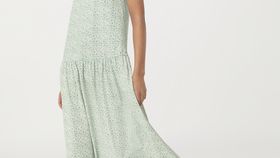 hessnatur Damen Nachthemd aus Bio-Baumwolle - blau - Größe 40