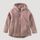 hessnatur Kinder Wollfleece Jacke Regular aus Bio-Merinowolle - lila - Größe 110/116