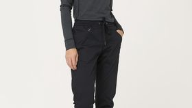hessnatur Damen-Outdoor Outdoor-Jogpants aus Bio-Baumwolle - schwarz - Größe 38