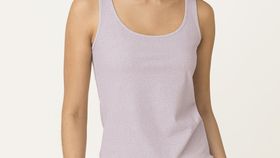 hessnatur Damen Tank-Top PureLUX aus Bio-Baumwolle - lila - Größe 46