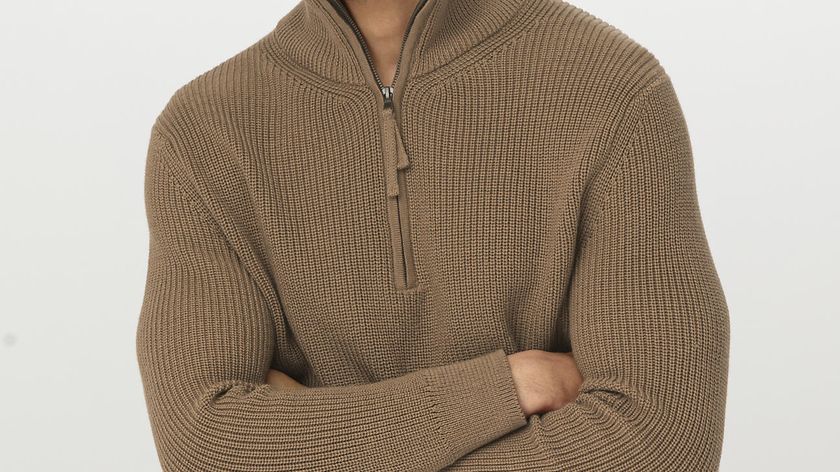 hessnatur Herren Troyer aus Bio-Merino und Bio-Baumwolle - braun - Größe 46