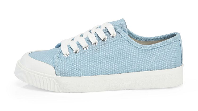 hessnatur Damen Sneaker aus Hanf - blau - Größe 38