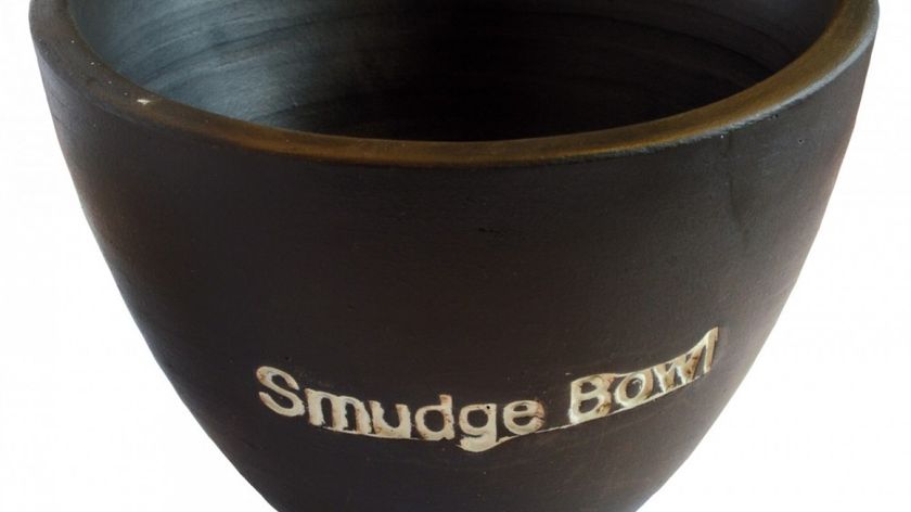 Räuchergefäß "Smudge-Bowl" klein Keramik schwarz