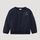 hessnatur Kinder Sweatshirt aus Bio-Baumwolle - blau - Größe 122/128